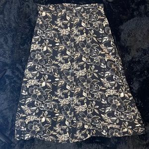 Floral midi skirt